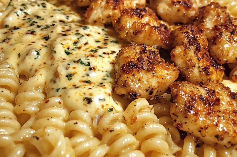 Velveeta Alfredo Chicken Rotini in Cajun Garlic Butter