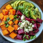 Vibrant Sweet Potato & Beet Quinoa Salad with Creamy Avocado Lime Dressing