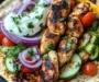 Ultimate Garlic Cream Chicken with Roasted Potatoes & Juicy Tomatoes